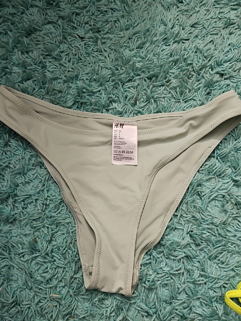 H&M Light Sage Green Bikini Bottom - Low Rise Hipster